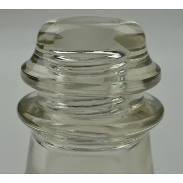 Hemingray No. 16 25-48 - Clear Glass Insulator - 4 Tall