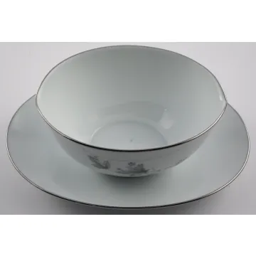 Noritake Gravy Boat & Attached Underplate - Sezanne Pattern