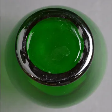 Anchor Hocking Forest Green Pattern - Flared Vase - 6.375 Tall
