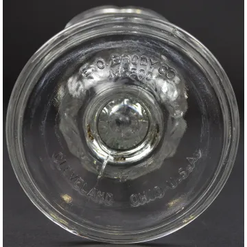 E. O. Brody Glass - Footed Pedestal Vase - M5200 Clear - 9 Tall