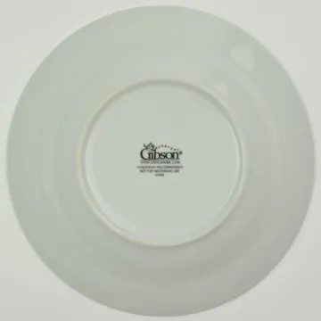 Gibson Everyday - Essential Home - Platinum Band - Rimmed Soup Bowl
