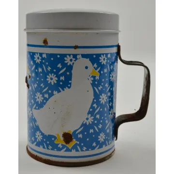 Vintage Tin Chicken & Duck Salt & Pepper Shakers - 4 Tall