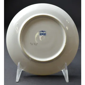 KPM Red & Green Bordered Bread & Butter Plate - 6 Round
