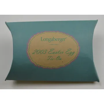 Longaberger Pottery 2003 Happy Easter Basket Tie-On