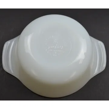 Anchor Hocking - Blue Flower Pattern - 12oz. Casserole Dish 472 - 5 Round