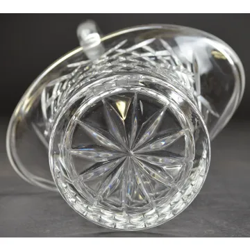 Galway Irish Crystal Basket - Diamond Pattern - Czech Republic