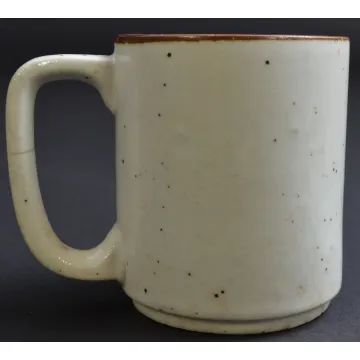 Hand Painted Floral Pattern Coffee Mug - Pottery - 3.5 Tall