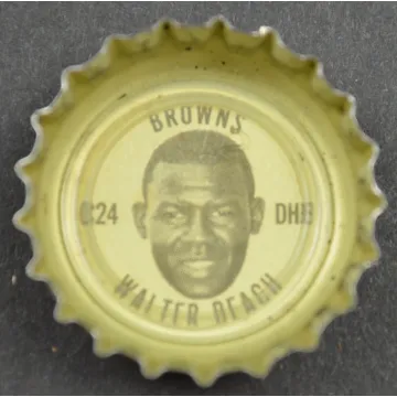 Coca Cola NFL Bottle Cap - Cleveland Browns - Walter Beach - Coke King Size