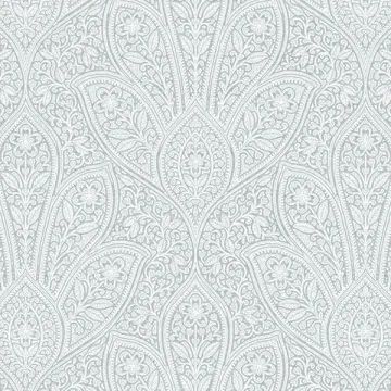 Distressed Paisley Wallpaper Blue, Light Cloud Blue Norwall Wallcovering FH37545