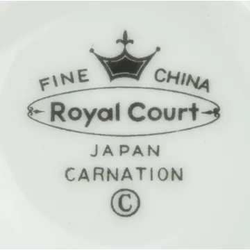 Royal Court - Carnation Pattern - Flat Cup Saucer